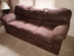 Sofa - Klaussner furniture. Chocolate brown microfiber. Best offer..