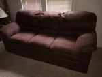 Sofa - Klaussner furniture. Chocolate brown microfiber. Best offer..