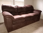 Sofa - Klaussner furniture. Chocolate brown microfiber. Best offer..