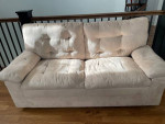 2 seater Beige Fabric sofa for sale