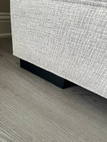Couch - White/Ivory Fabric Sofa - Like New