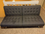 DHP Emily Convertible Tufted Futon Sofa