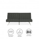 DHP Emily Convertible Tufted Futon Sofa