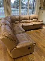 Sectional Leather Sofa Recliner and Bed