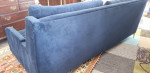 SOFA CONTEMPOARY, BLUE VELVET