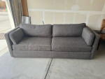 Moving! Room and board $2500 down filled gray sofa, like new, delivery available