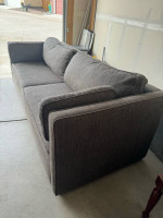 Moving! Room and board $2500 down filled gray sofa, like new, delivery available