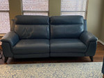 Leather Reclining Sofa