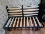 Ikea LYCKSELE Sleeper sofa bed futon wood + steel frame (no mattress)