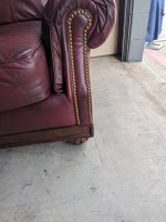High end leather sofa, loveseat, chair and ottoman