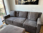 Beautiful sofa 3 place + Ottaman
