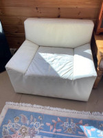 Leather sofa and chair