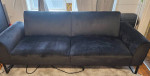 Black Velvet Sofa