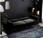 Black Velvet Sofa