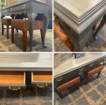 Solid wood sofa table.
