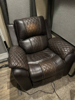 Leather Power Sofa and Recliner