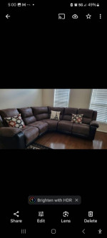 Three Recliner section sofa