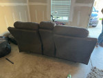 Manual reclining sofa and loveseat