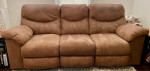Ashley Reclining Sofa - Chocolate Brown
