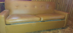 Tan Leather Sleeper Sofa