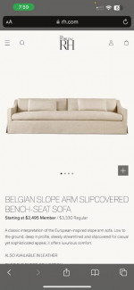 RH sofa and chair