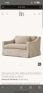 RH sofa and chair