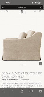 RH sofa and chair