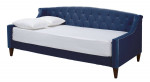 NEW IN BOX Jennifer Taylor Upholstered Button Twin Blue Sofa Bed - $685 RETAIL