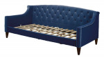 NEW IN BOX Jennifer Taylor Upholstered Button Twin Blue Sofa Bed - $685 RETAIL