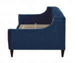 NEW IN BOX Jennifer Taylor Upholstered Button Twin Blue Sofa Bed - $685 RETAIL