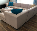 7 piece Fabric Modular Sectional sofa/couch w/Chaise and Ottoman