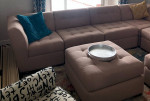 7 piece Fabric Modular Sectional sofa/couch w/Chaise and Ottoman
