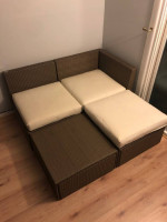 Outdoor Rattan Wicker Sectional Sofa Set of 7
