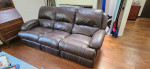 "leather" sofa - Brown
