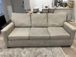 Beige sleeper sofa bed