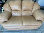 Leather Sofa and Love seat