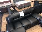 3 piece sofa - loveseat - chair Black PU Leather