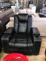 Black leather sofa & loveseat and chair