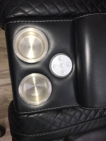 Black leather sofa & loveseat and chair