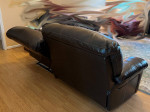 Power Leather Reclining Sofa