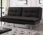 Brown Bonded leather Sofa, Lounger, Split-Back and Bed, Relax-a-lounge