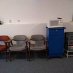 Full size mattress. Shelves. Chairs. Sofa