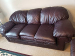 Love seat and Sofa leather