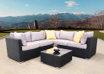 Patio, outdoor modern wicker furniture sofa set - brand new
