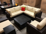 Patio, outdoor modern wicker furniture sofa set - brand new