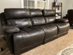 Leather  dual Recliner Sofa / Couch