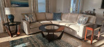 3 Piece Sectional Sofa with Coffee/End Tables
