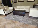 Beautiful New leather sofa-love seat-chair In Excellent Condition