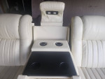 Beautiful New leather power recycling-headrest sofa with LED light and