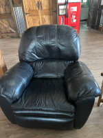 Leather reclining sofa and leather, reclining loveseat,